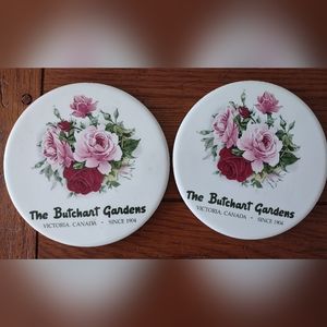 Trivet set with flowers